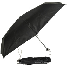 Chine en gros pas cher 3folding Simple Design Travel Umbrella avec imprimés de logo